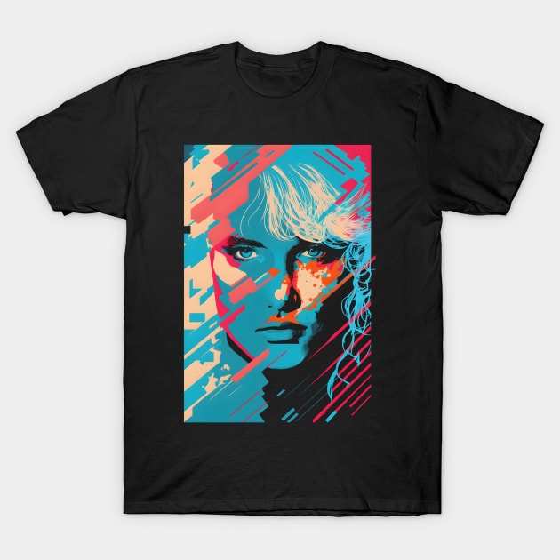 Blade Runner - Daryl Hannah - Cyberpunk Aesthetic T-Shirt by NeonOverdrive